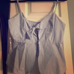 Tie front summer blouse